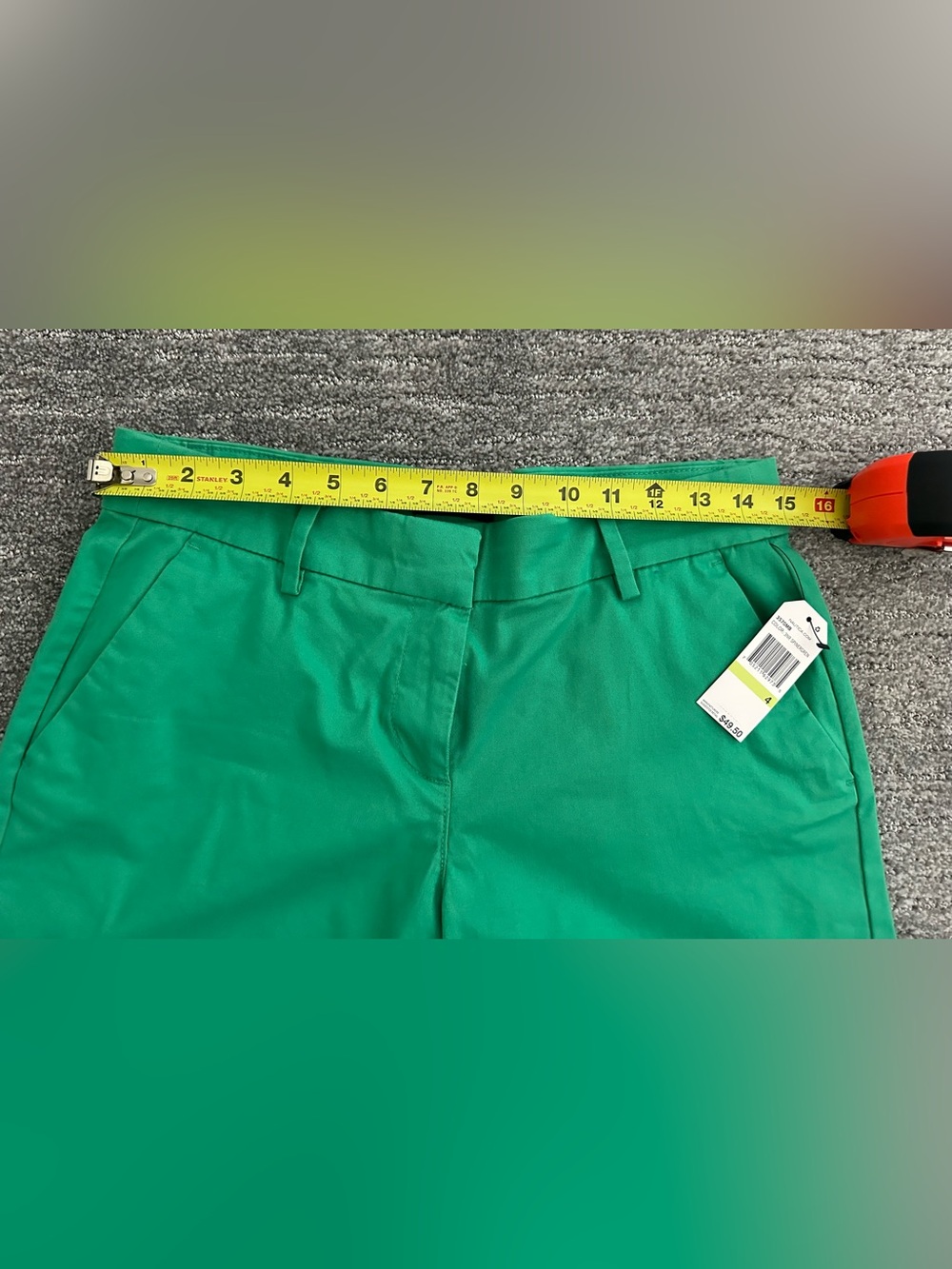 NWT Nautica Women's Green Chino Shorts Size 4 - Picture 5 of 7